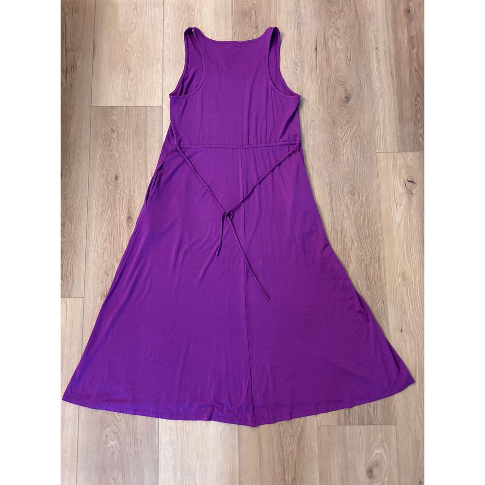 Eileen Fisher - NWOT Jersey Blend Tie Waist Tank Dress Size Small - Picture 7 of 13
